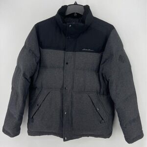 Eddie Bauer Jacket Mens Large Noble Parka Down Puffer Winter Coat Outdoor Sherpa